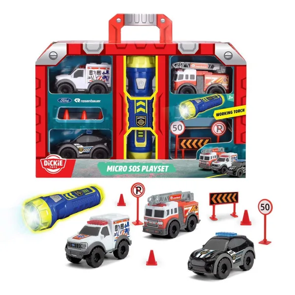 SOS Mikro-Spielset mit Taschenlampe - Dickie Toys Bild 2
