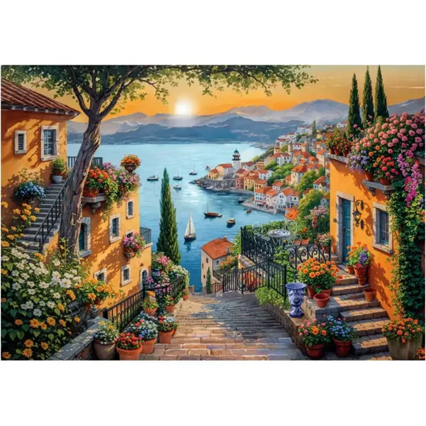 Spaziergang im Hafen HQC 1500 Teile kompaktes Puzzle - Clementoni Bild 2