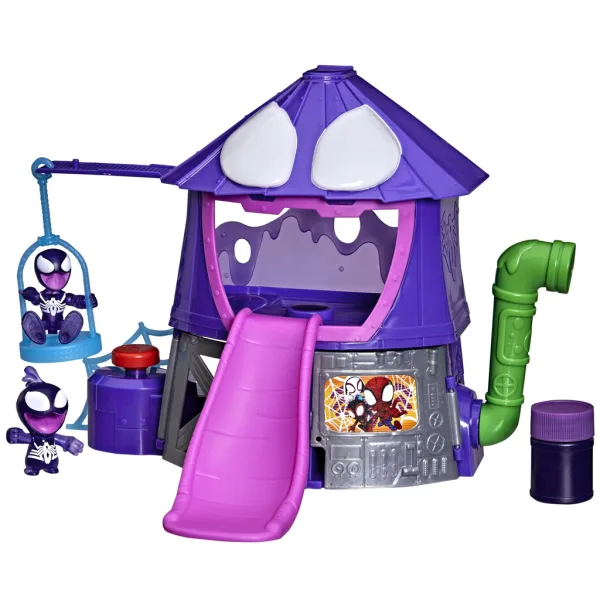 Spidey und seine Super-Freunde: Symbie Factory Seifenblasen-Spielset mit 2 Figuren – Hasbro Bild 2