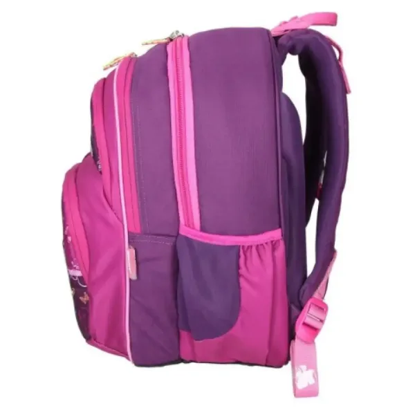 Spirit: Ergonomischer Schulrucksack in lila-pink mit Schmetterlingen Bild 3