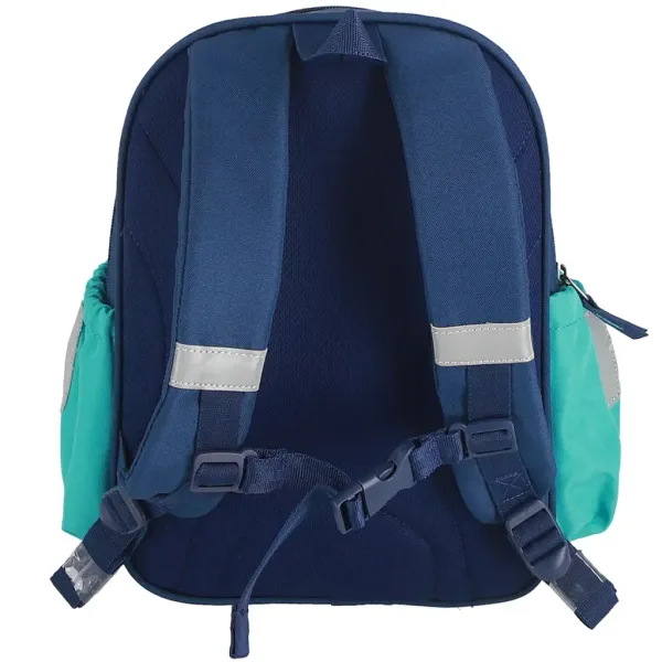 Spirit: Löwenmuster blauer abgerundeter Schulranzen, Rucksack 24x13x31cm Bild 2