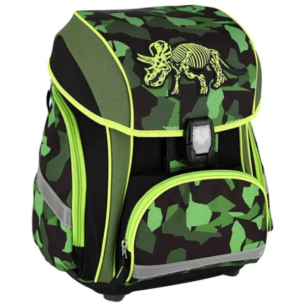 Spirit: Triceratops LED, 3D-Muster Schultasche, Rucksack 5-teiliges Set Bild 2