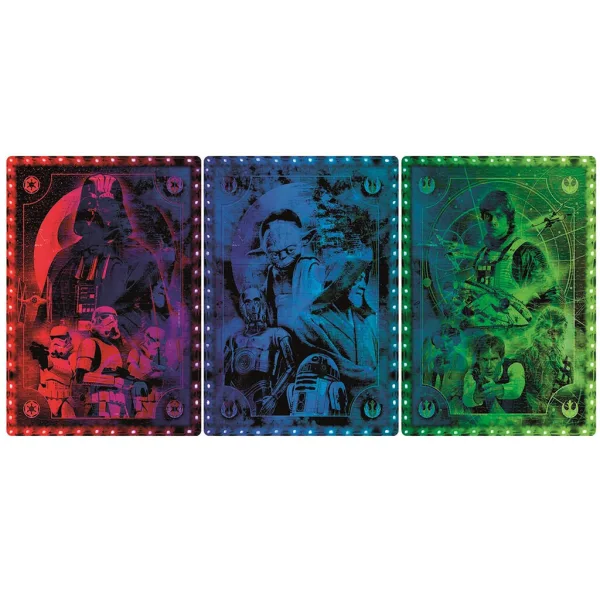 Star Wars Metamorphoses Klassische Trilogie 520 Teile Puzzle mit Rahmen und RGB LED Beleuchtung – Clementoni Bild 2