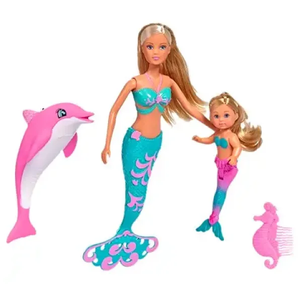 Steffi Love: Meerjungfrauenpuppe mit Évi und Delfin - Simba Toys Bild 2