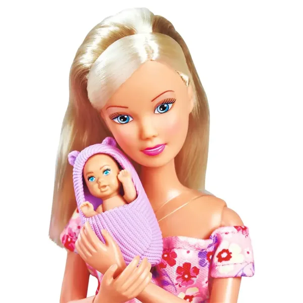 Steffi Love: Steffi schwangere Puppe mit Wiege und Zubehör - Simba Toys Bild 3