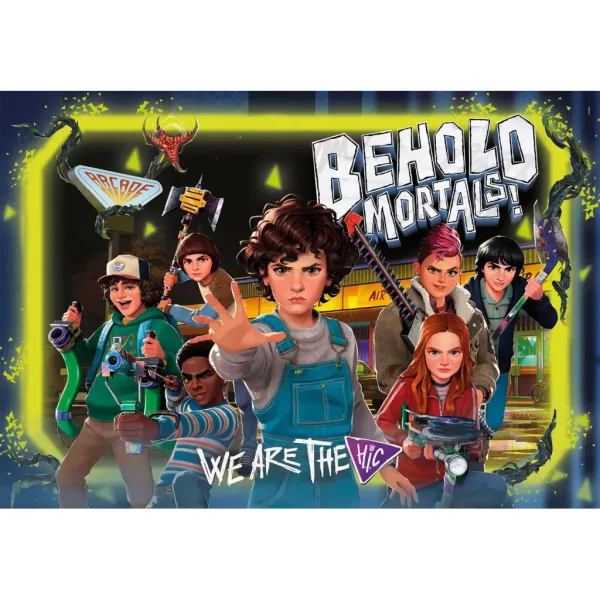 Stranger Things Kampf gegen die Monster 180-teiliges Puzzle mit Aufkleber – Clementoni Bild 2