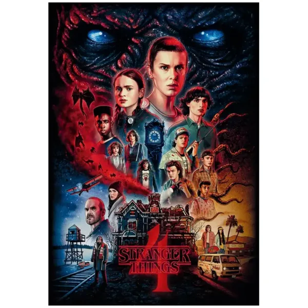 Stranger Things Staffel 4 1000 Teile Puzzle mit Poster - Clementoni Bild 2
