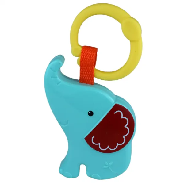 Sun Baby: Fröhlicher Elefant BPA-freie blaue Babyrassel Bild 2