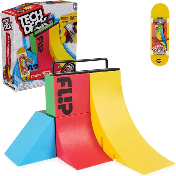 Tech Deck: Competition Wall 2.0 Parcours-Set mit besonderem Fingerboard - Spin Master Bild 2