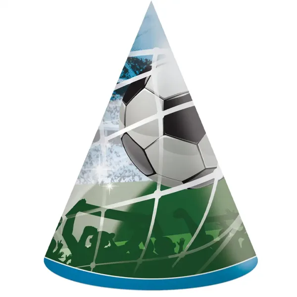 Torjubel Fußball-Geburtstagsparty-Hüte 6er-Set Bild 1