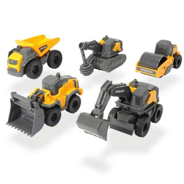 Volvo Mini-Baumaschinen 5er-Set - Dickie Toys Bild 2