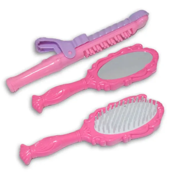 Vouge Girl - Rosa 9-teiliges Schönheitset mit Spiel-Make-up-Paletten, Haartrockner und Zubehör Bild 4