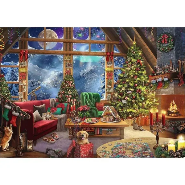 Weihnachten in den Bergen 2x500 Teile Puzzle - Trefl Bild 2