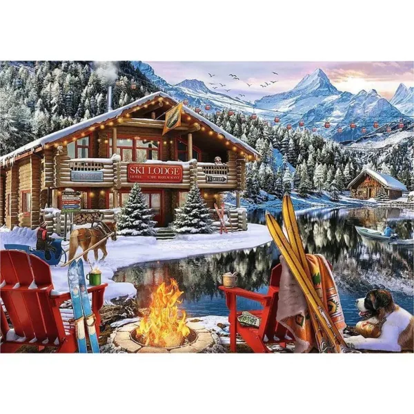 Weihnachten in den Bergen 2x500 Teile Puzzle - Trefl Bild 3