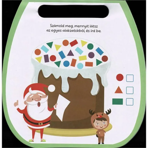 Weihnachtlicher lustiger Beschäftigungsblock 1. grün Bild 3
