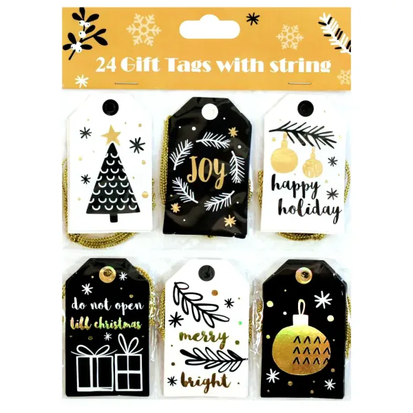Weihnachtliches 24er-Set Geschenkanhänger in verschiedenen Ausführungen Bild 4