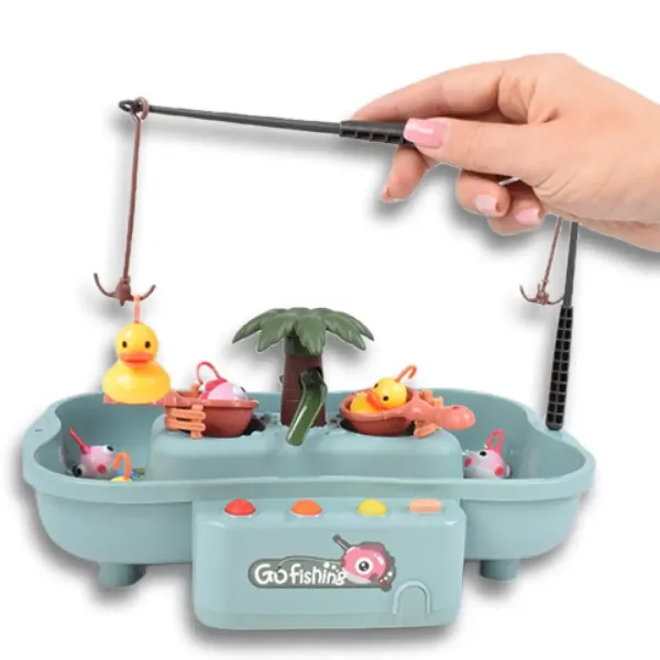 Wer ist der bessere Angler? Elektrisches Angelspiel mit Wasserumwälzung und Sound in zwei Varianten Bild 2