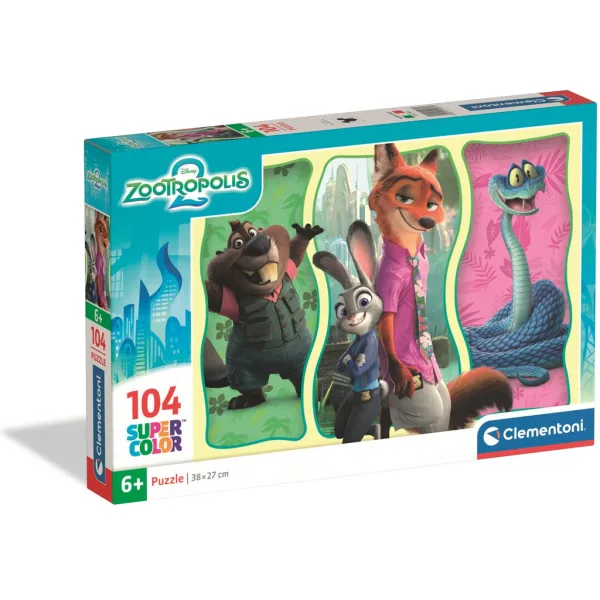 Zootropolis 2 104 Teile Super Color Puzzle - Clementoni Bild 1