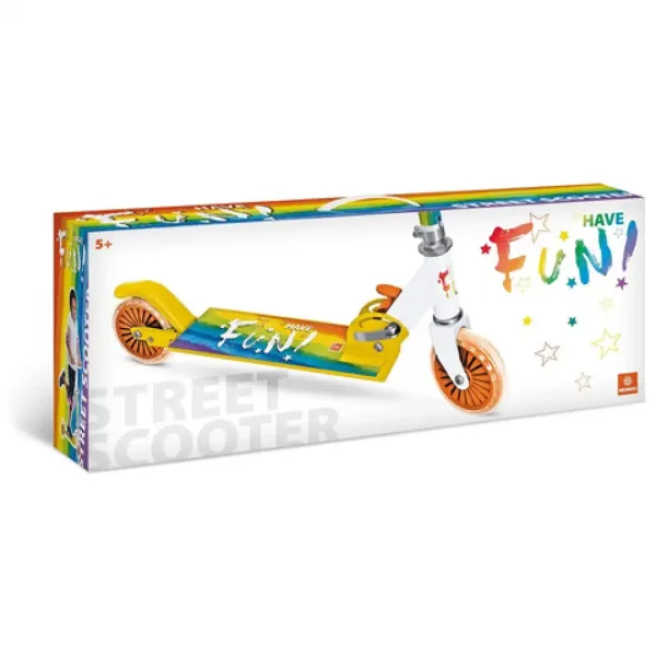 Zweirädriger Roller mit Regenbogenmuster - Mondo Toys Bild 2
