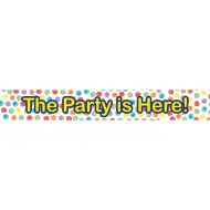"Die Party ist hier!" Banner – 3-teiliges Set