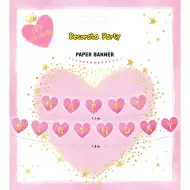 "Happy Birthday" Party-Banner der kleinen Prinzessin