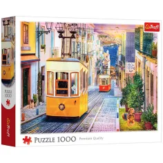 1000-teiliges Puzzle einer engen Straße in Portugal - Trefl Bild 1