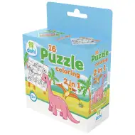 16-teiliges Malpuzzle 2-in-1 - Dino
