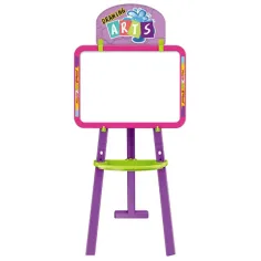 3-in-1 doppelseitige Zeichentafel in Pink, 37x99cm Bild 2