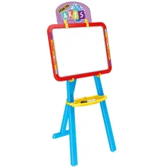 3-in-1 doppelseitige Zeichentafel in Blau 40 x 6 x 59 cm Bild 2