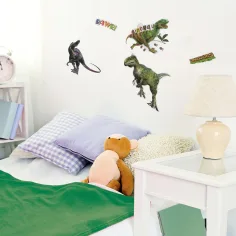 3D Welt der Dinosaurier Dinosaurier Wandtattoo Set mit Poster Bild 2