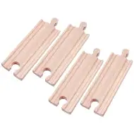 4 Stück gerade Holzbahnschienen