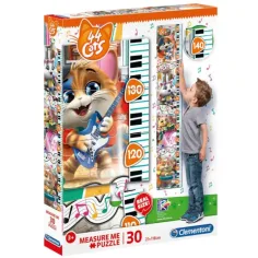 44 alberne Katzen Wandmaß 30-teiliges Puzzle - Clementoni