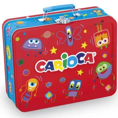 80-teiliges Set mit bunten Filzstiften in einer Metalldose – Carioca