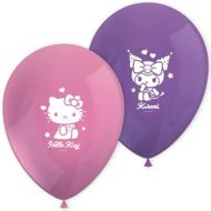 8er-Set Latexballons mit Hello Kitty- und Kuromi-Motiv