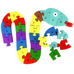 ABC + 123 Schlangenbaum Lernpuzzle Bild 3