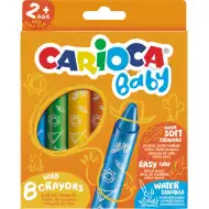 Abwaschbares extra weiches Baby-Fettkreiden-Set 8 Stück - Carioca