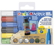 Acryl Maxi-Marker 6er-Set - Carioca