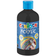 Acrylfarbe schwarz 250 ml - Carioca