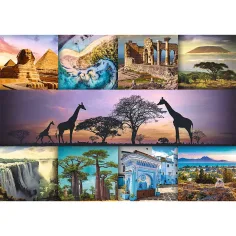 Afrika-Collage 1000-teiliges HQ-Puzzle - Trefl Bild 2
