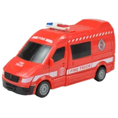 Ambulanz: Rettungswagen, der sich in einen Roboter verwandelt, in zwei Varianten, 13 cm Bild 6