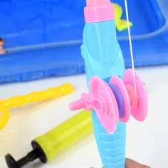 Angelspiel mit aufblasbarem Pool und Teleskop-Angelrute Bild 6