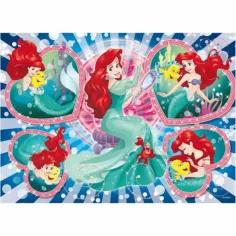 Ariel, die kleine Meerjungfrau 2-in-1 60-teiliges Eco-Puzzle und Ausmalbild 70x50cm – Lisciani Bild 2
