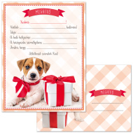 Ars Una: 10-teiliges Einladungsset mit Hundemotiv und Umschlägen