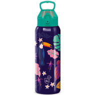 Ars Una: 3D-Tukan doppelwandige Metall-Trinkflasche 700 ml