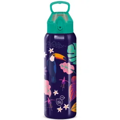 Ars Una: 3D-Tukan doppelwandige Metall-Trinkflasche 700 ml