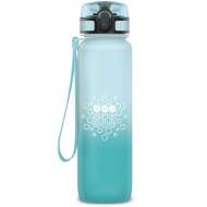 Ars Una: BPA-freie, mit Farbverlauf versehene, matte Motivations-Trinkflasche - 1000 ml - Ice