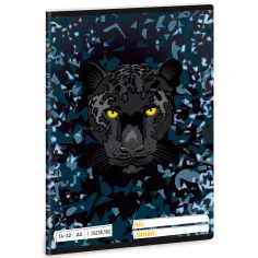 Ars Una: Black Panther A5 liniertes Heft für die 1. Klasse 14-32