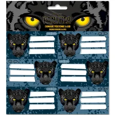 Ars Una: Black Panther verpackte Heftaufkleber 3 x 6 Stück