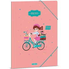 Ars Una: Bonjour Mappe mit Gummiband, A4-Format