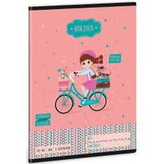 Ars Una: Bonjour liniertes Heft für die 3. Klasse 12-32 A5